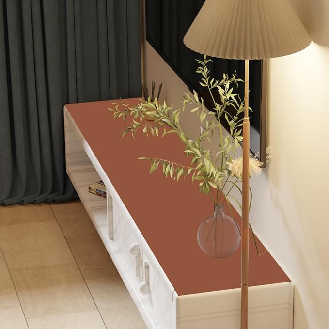 Zinkooat Leather Table Cover, 1.8mm Thick, 17x54 Inch Table Protector, Glass by Zinkooat