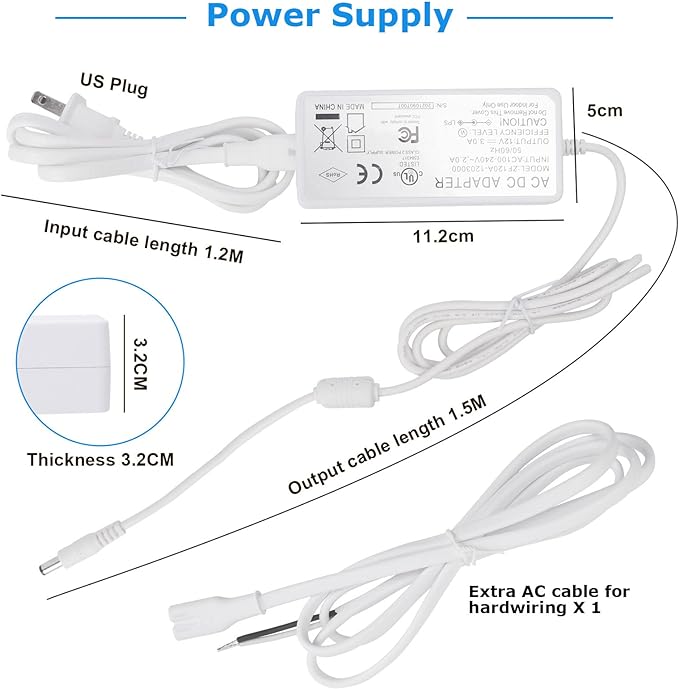 Litever Kitchen Under Cabinet LED Lighting Kit, Super Bright, Plug-in or - Image 4