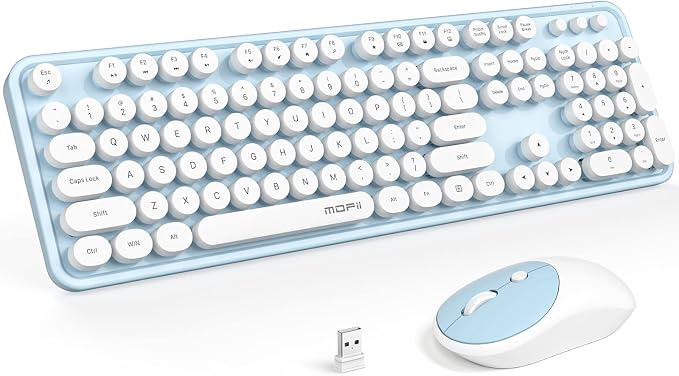 MOFII Wireless Keyboard and Mouse Combo, Computer Full Size 2.4G Plug and Play by MOFII