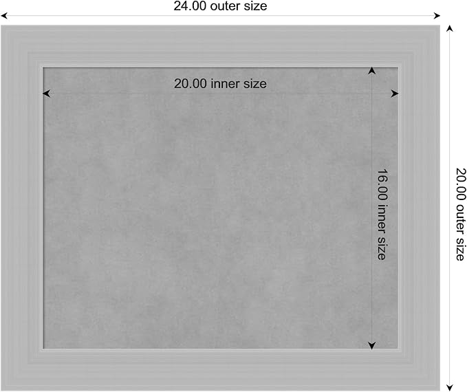 Amanti Art Silver Framed Magnetic Board 20x24 Small Vision Board - Image 4