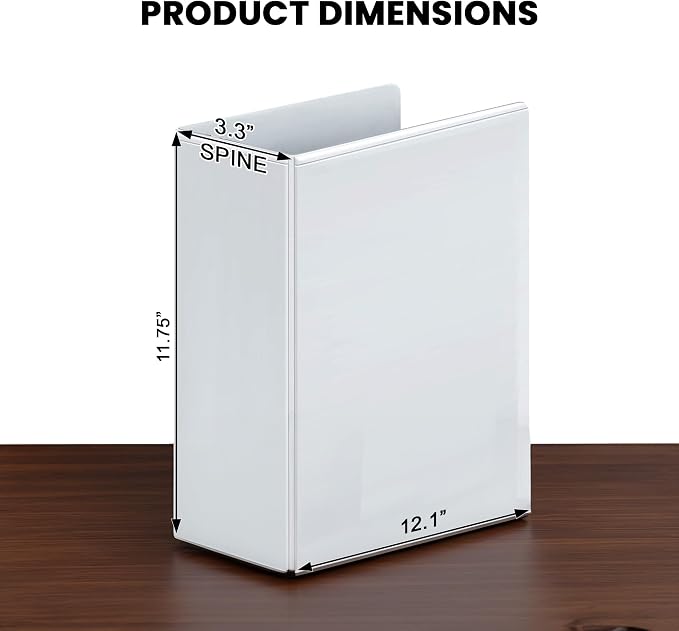 3 Ring Binder, 2.5" Professional Angle D-Rings, Presentation Folder - Image 5