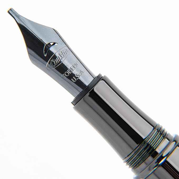 Conklin Endura Deco Crest Fountain Pen in Orange