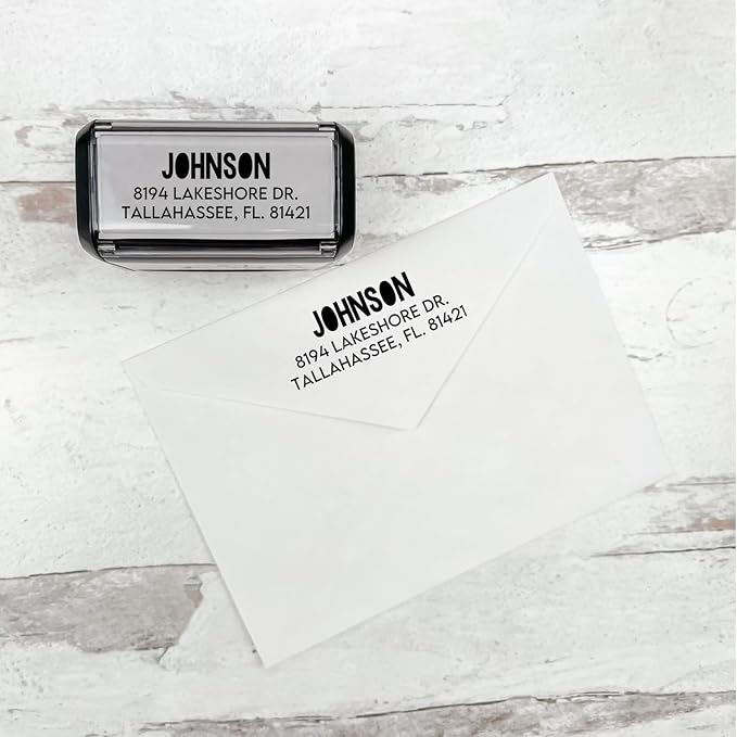 Self Inking Modern Address Stamps | Custom Return Address Stamper - Image 7