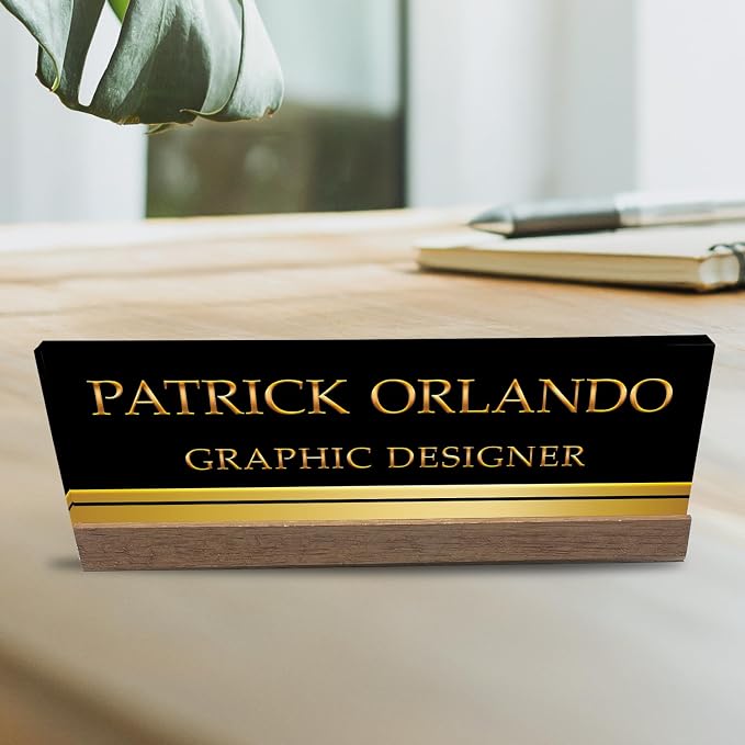 Artblox Personalized Office Desk Name Plate - Image 7