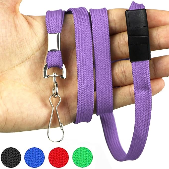 Bird Fiy Lanyard Light Purple Lanyards Neck Flat Premium Breakaway Badge Lanyard - Image 5