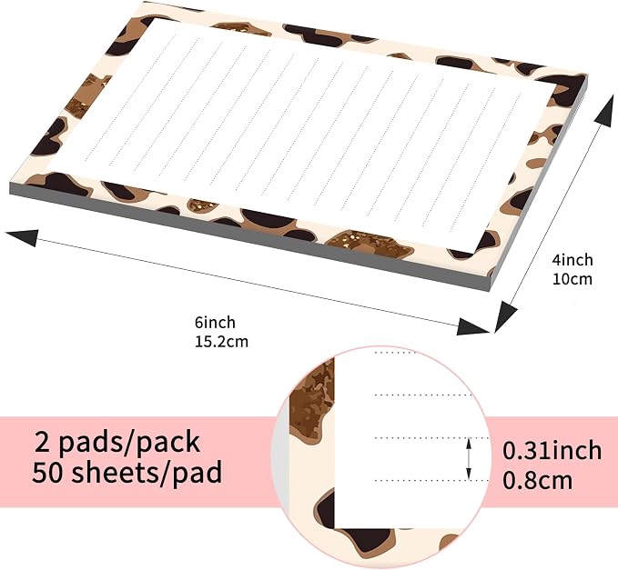 SXboxing Sticky Notes 4X6 Inches, 2 Pack Large Cute Self-Stick Pads, Bright - Image 4