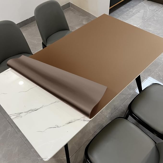 Zinkooat Leather Table Cover, 1.8mm Thick, 42x84 Inch Table Protector, Table by Zinkooat