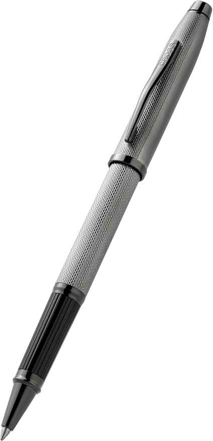 Cross Century II Polished Slate Gray Engraved Diamond Pattern
