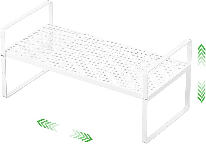 SOFRON Expandable Cabinet Storage Shelf Stackable Organizer Rack by SOFRON