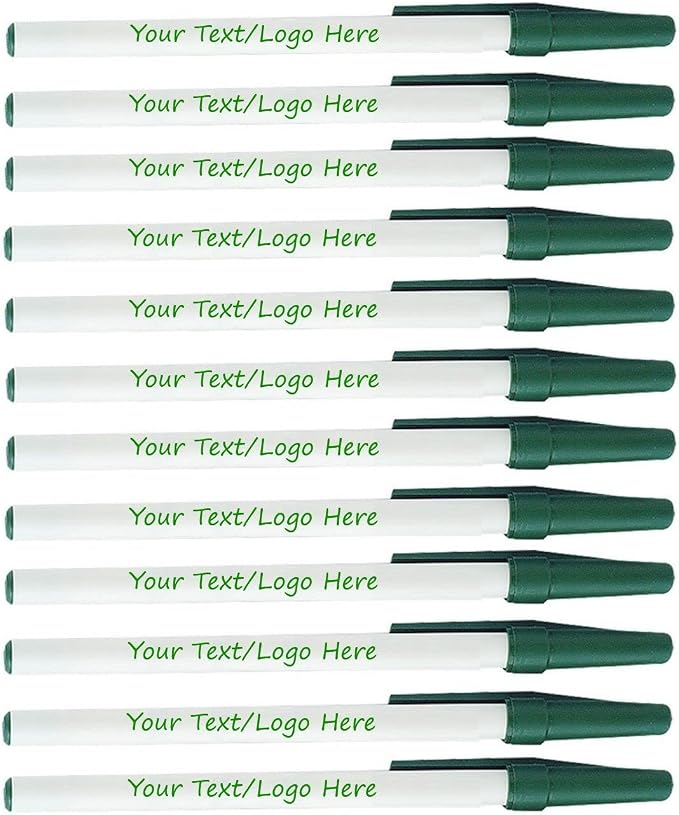 Personalized Stick Pens With your Custom Logo or Text-500 Pack Bulk-for by Sypen