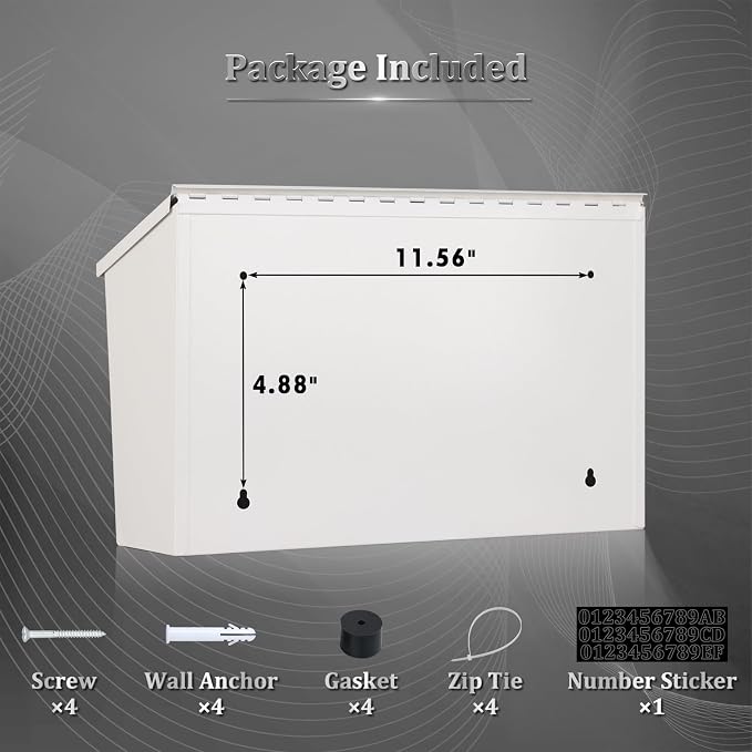 Dalmbox Wall-Mount Mailbox Large Mailbox - Image 7
