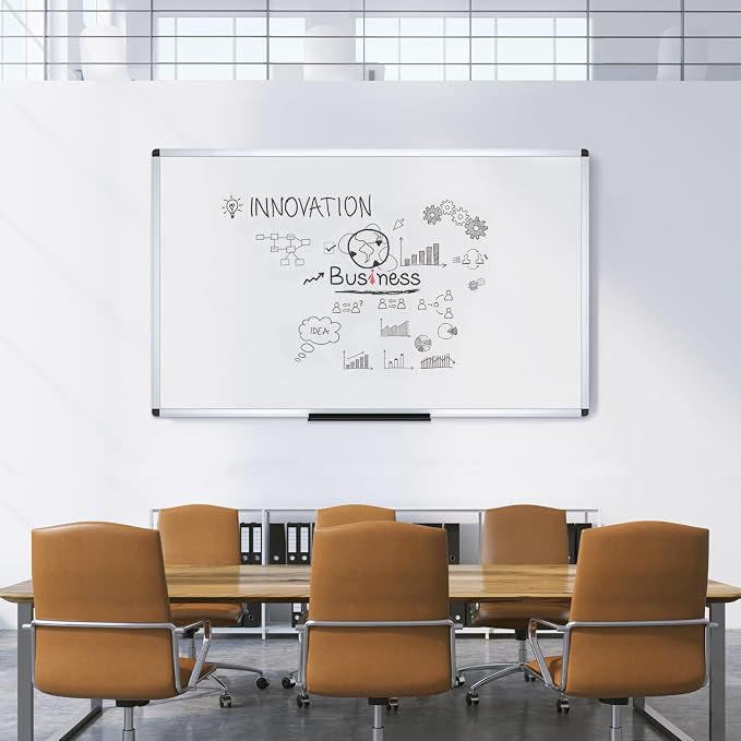 VIZ-PRO Large Magnetic Dry Erase White Board - Image 6