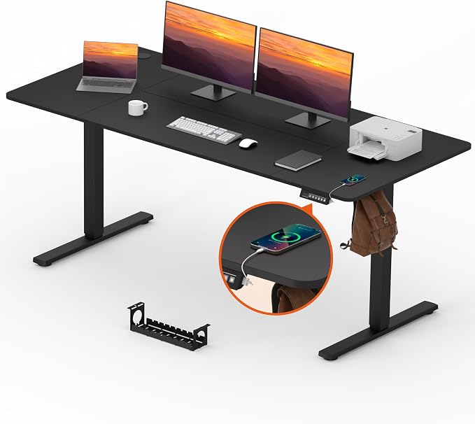 FitStand Adjustable Stand Up Desk, Large 71x31 Inches Height Adjustable - Image 7