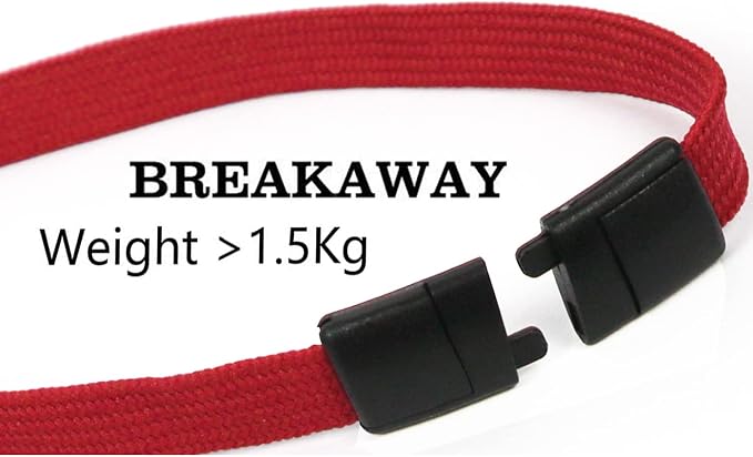 Bird Fiy Lanyards Safety Red Lanyards Neck Flat Premium Breakaway Badge Lanyard - Image 3
