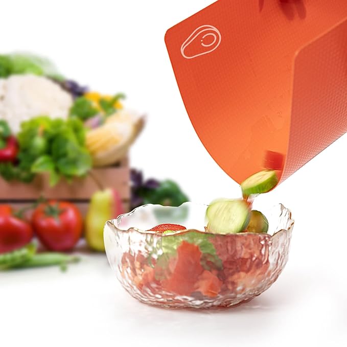 7 Pieces Flexible Cutting Boards, BPA Free Plastic Cutting Boards - Image 5