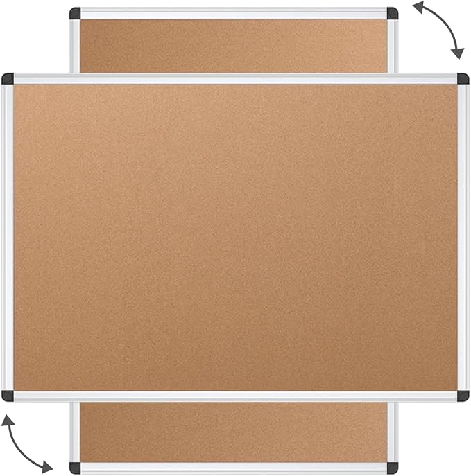 VIZ-PRO Cork Notice Board Bulletin Board, 96 X 48 Inches - Image 4