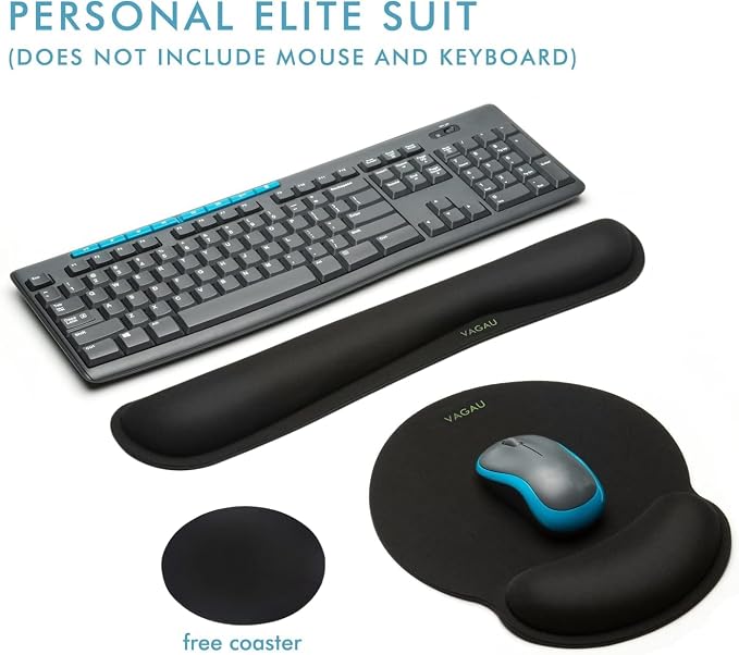 Ergonomic Mouse Pad with Wrist Rest Premium Memory Foam Keyboard and Mouse - Image 6