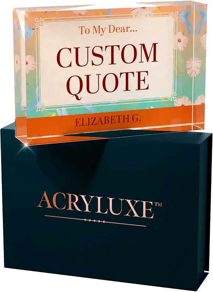 Personalized Gifts, Custom Quote Block Letter Board, Crystal-Clear Acrylic - Image 9