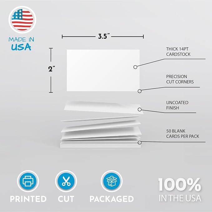 Home Advantage 2x3.5 Blank Index Cards - Image 5