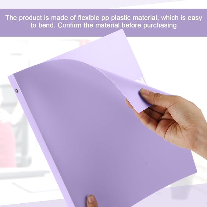 Henoyso 16 Pcs 3 Ring Binder 0.5 Inch Round Fits Letter Size 8.5'' x 11'' Paper - Image 4