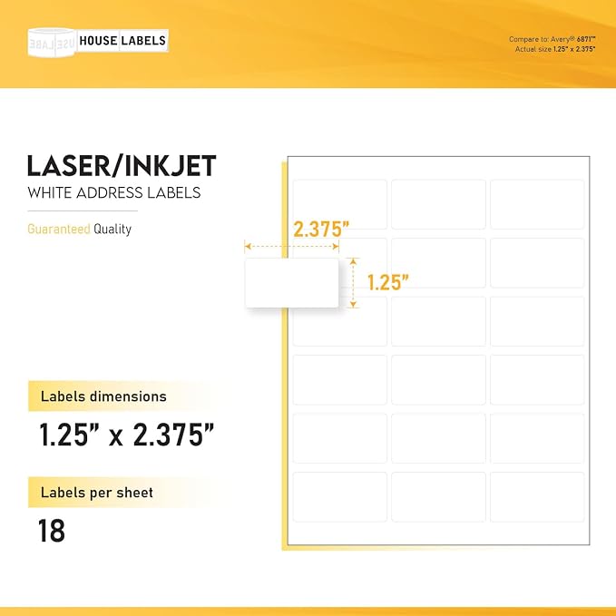 HOUSELABELS 18-up Address Labels - Image 3
