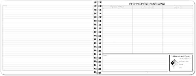 BookFactory Hazardous Material Log Book/Haz Mat Materials Tracking Logbook - Image 7