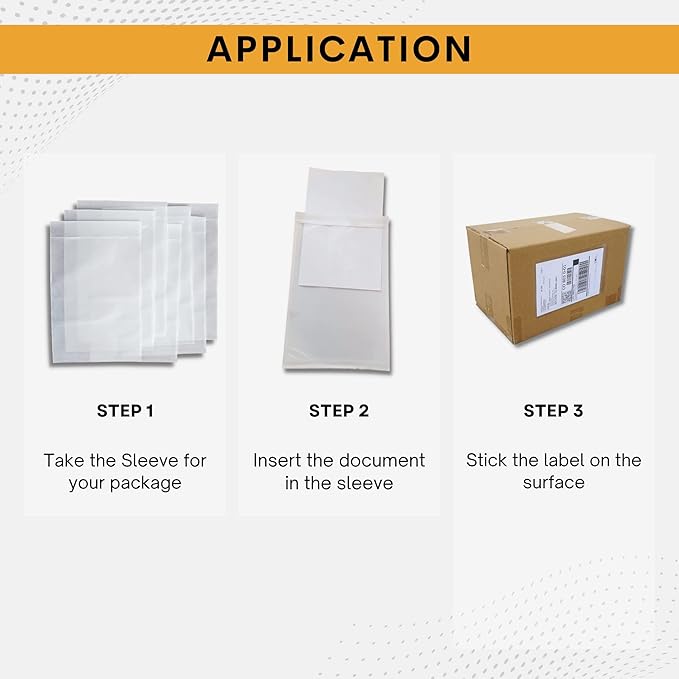 5000 Pack 7"x10" Shipping Label Sleeves – Clear Self-Adhesive Packing Slip - Image 2