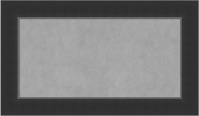 Amanti Art Black Framed Magnetic Board 17x29 Small Vision Board by AmantiArt