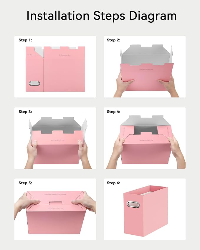 Oterri Cardboard File Organizer Box - Image 5