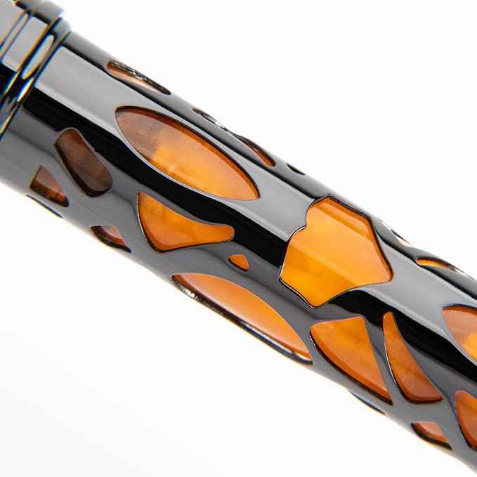 Conklin Endura Deco Crest Fountain Pen in Orange