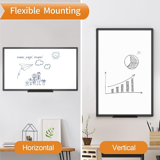 VIZ-PRO Magnetic Dry Erase White Board, 60 X 40 Inches - Image 3