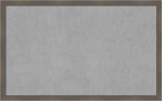 Amanti Art Grey Framed Magnetic Board 26x42 Large Vision Board by AmantiArt