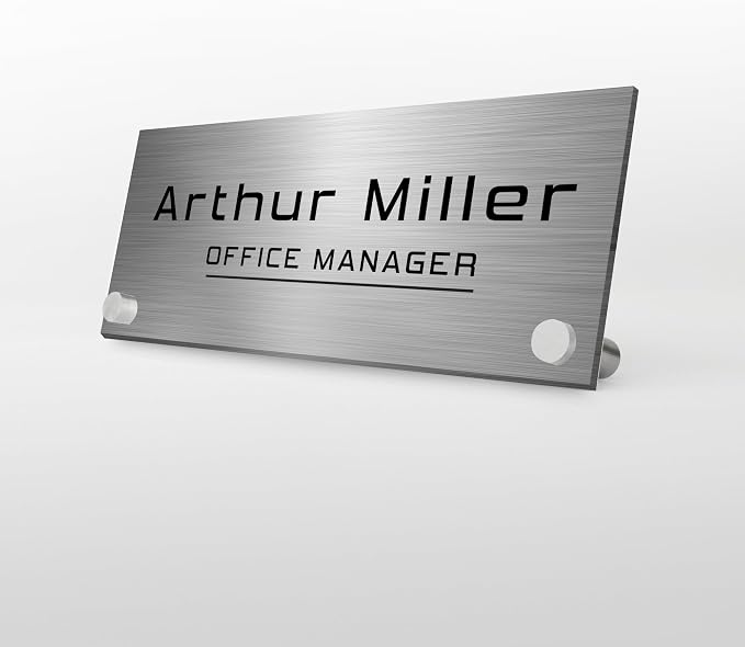 EGD ACM Desk Name Plate Personalized I Custom Office Desk Accessories Decor I by E-GraphicDesignInc