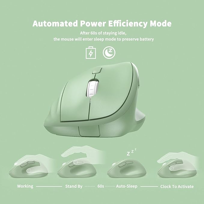 Ergonomic Wireless Mouse with USB Receiver - Image 2
