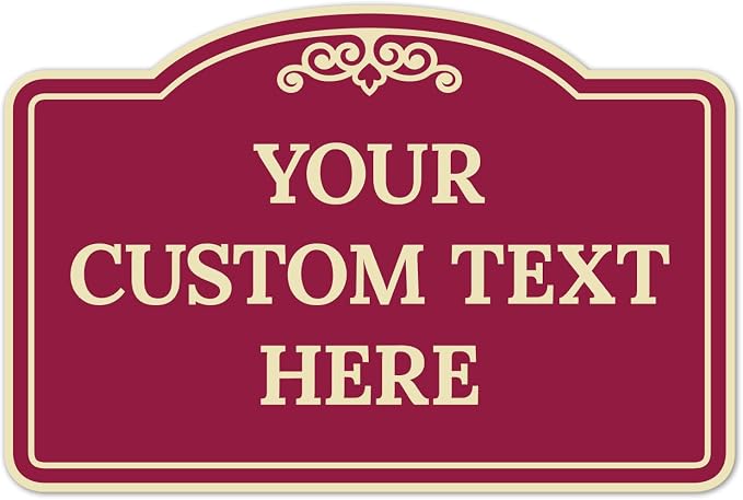 Custom Decorative Sign, Personalized Metal Sign by SigoSigns