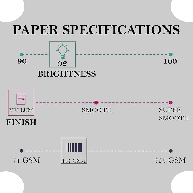 Print It - Vellum Bristol Colored Cardstock Cover Paper, 67 Lb, 8.5" X 11” - Image 3