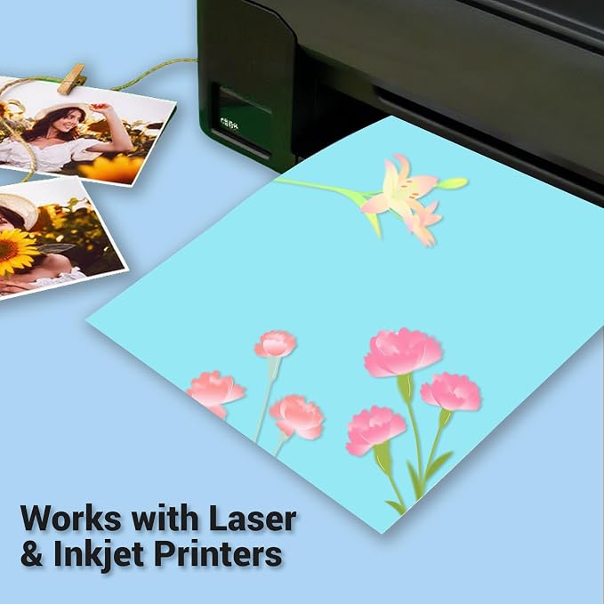 Cardstock 8.5 x 11, Thick Printer Paper 75 lb/200 gsm, 80 Sheets Card Stock Blue - Image 5