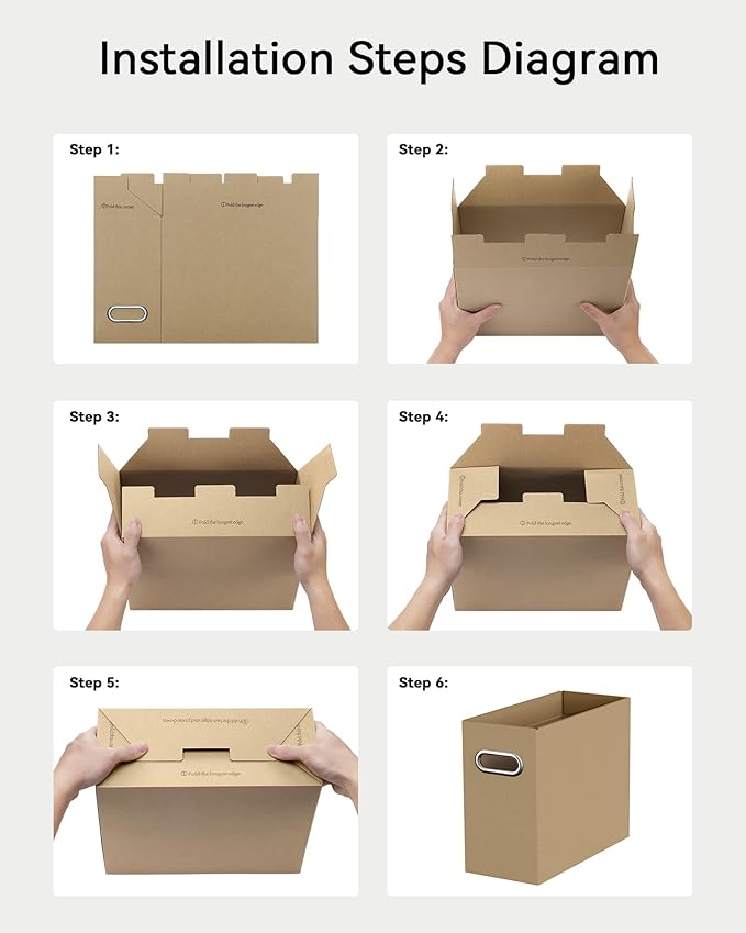 Oterri Cardboard File Organizer Box - Image 6