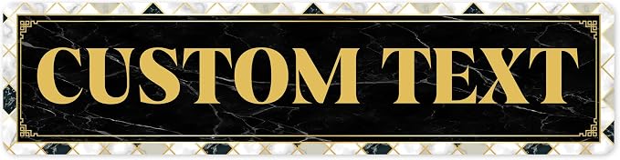 Custom Sign, Custom Street Sign, 11 Font Colors, 13 Font Styles, 4 Hole Options by MySignCenter