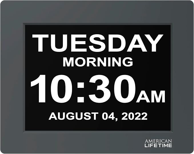 American Lifetime 【New 2024】 Dementia Clock Large Digital Clock - Image 9