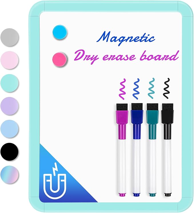 VUSIGN Small White Board Dry Erase, 8.5'' x 11'' Magnetic Dry Erase Board by VUSIGN