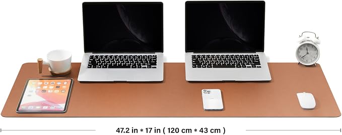Large Desk Mat - 47.2"x 17" Non-Slip PU Desk Pad - Image 2