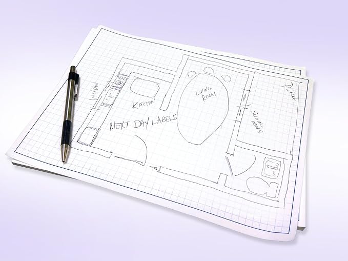Graph Paper Pad for Blueprint Drawings, Engineering Drawing, and Planning - Image 7
