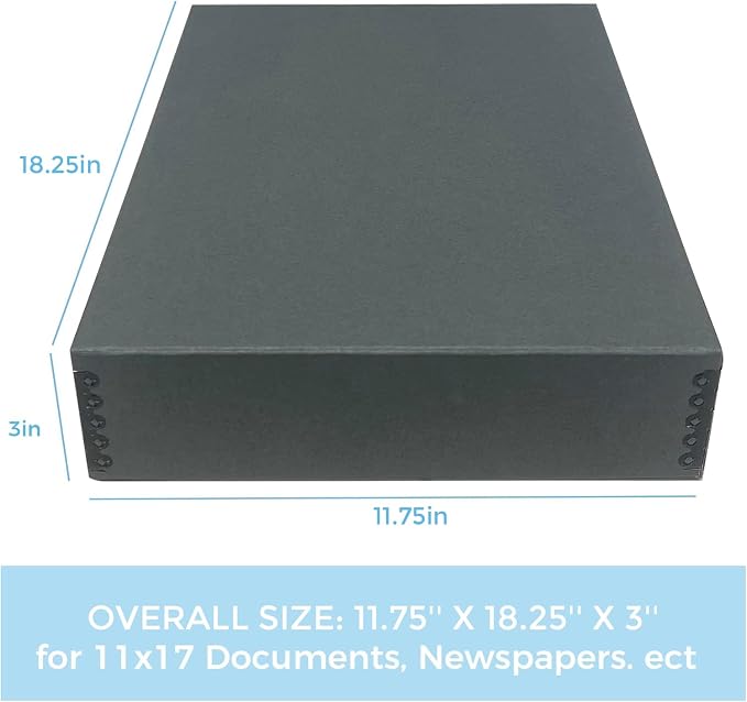 Lineco Museum Archival Storage Box, 11.75x18.25x3 in. Drop Front Design. - Image 2