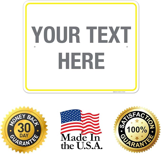 Personalized Custom Customize for Office, Delivery Yellow Sign, 24x30 Inches - Image 8