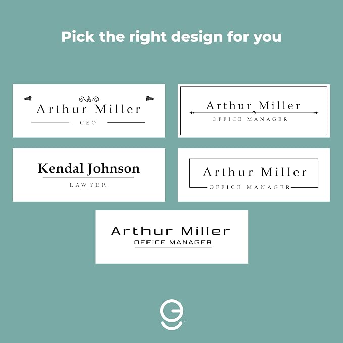 EGD ACM Desk Name Plate Personalized I Custom Office Desk Accessories Decor I - Image 3
