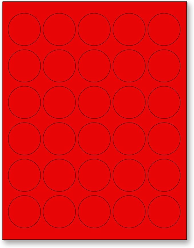 NextDayLabels 8-1/2 x 11 Neon Color High Light Fluorescent Labels by NextDayLabels