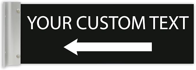 ALPHA DOG SIGNS Custom Projecting Hallway Sign, Personalized Indoor Outdoor by AlphaDog