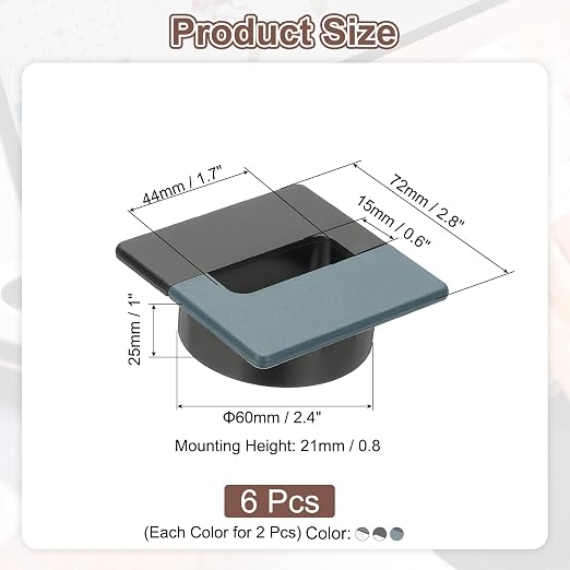 PATIKIL 2.8inch Desk Grommet - Image 2