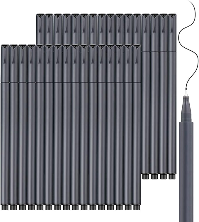Taotree Journal Planner Pens, 24 Black Fine Point Pens, Scrapbooks, and More by Unknown
